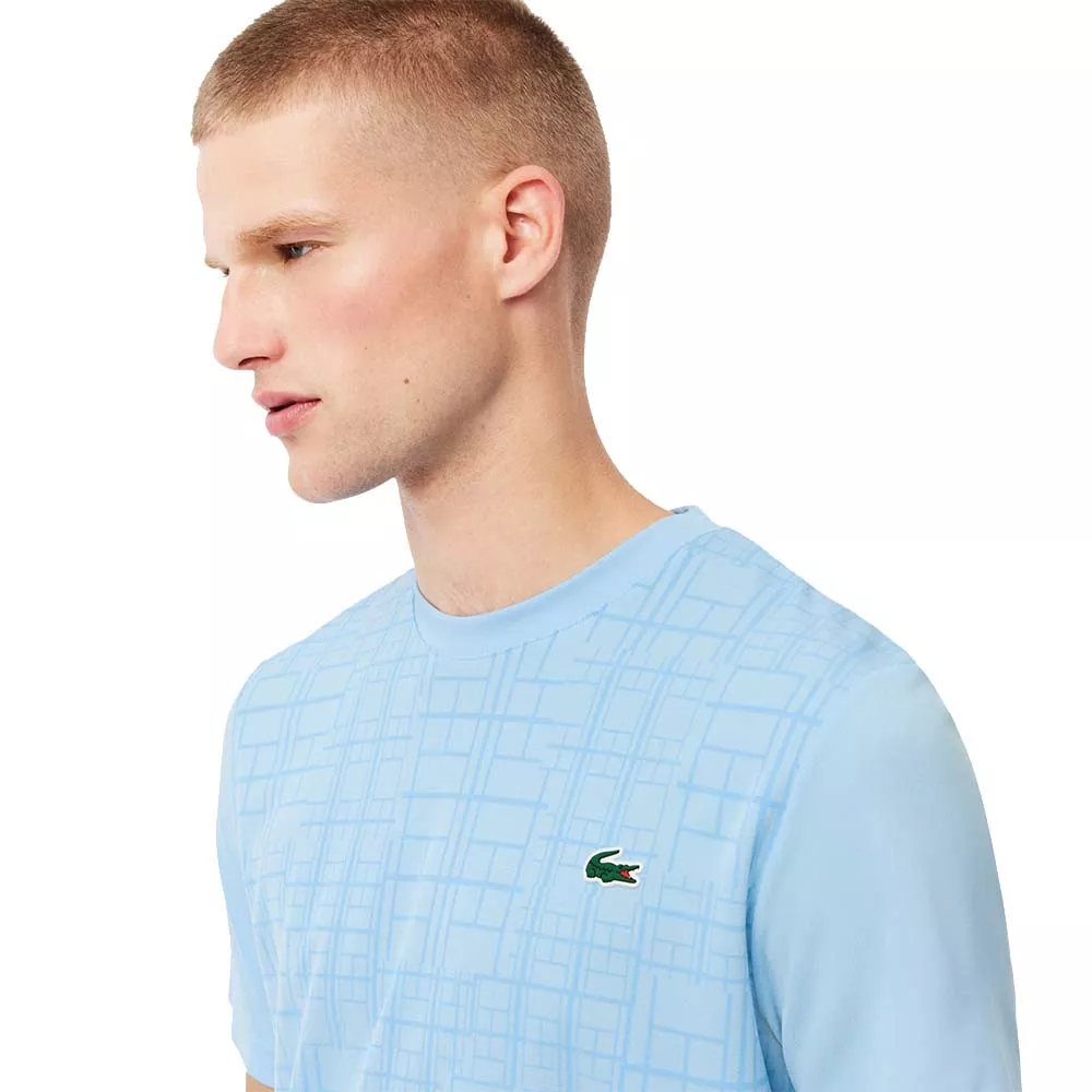 Lacoste Tennis Novak Djokovic Ultra Dry Printed Black T-shirt