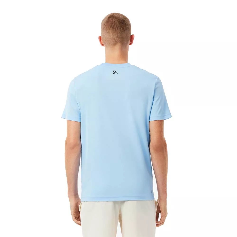 Lacoste Tennis Novak Djokovic Ultra Dry Printed Black T-shirt