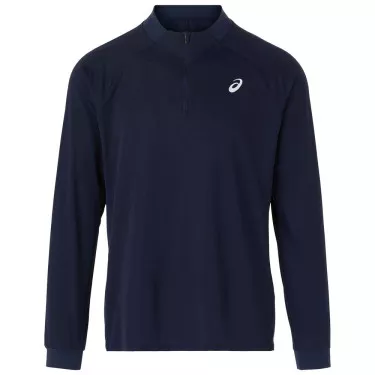 Asics Court LS Zip Long Sleeve T-Shirt White