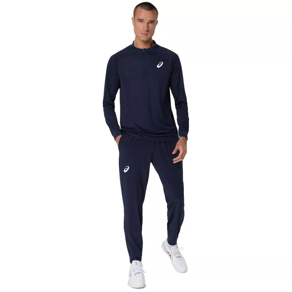 Asics Court LS Zip Long Sleeve T-Shirt White