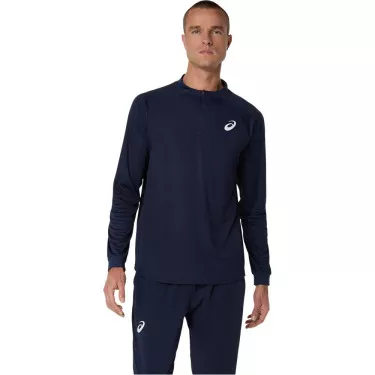 Asics Court LS Zip Long Sleeve T-Shirt White