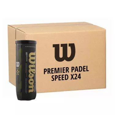Box 24 cans of 3 Wilson Premier Padel Speed balls