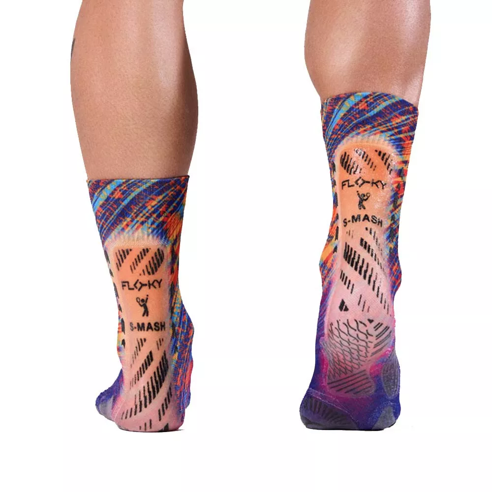 Floky S-MASH 3D FANTASY Bali Blue Compression Socks