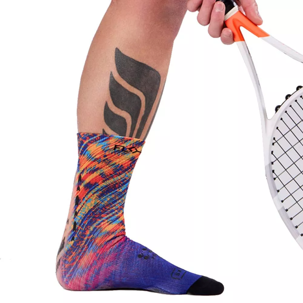 Floky S-MASH 3D FANTASY Bali Blue Compression Socks