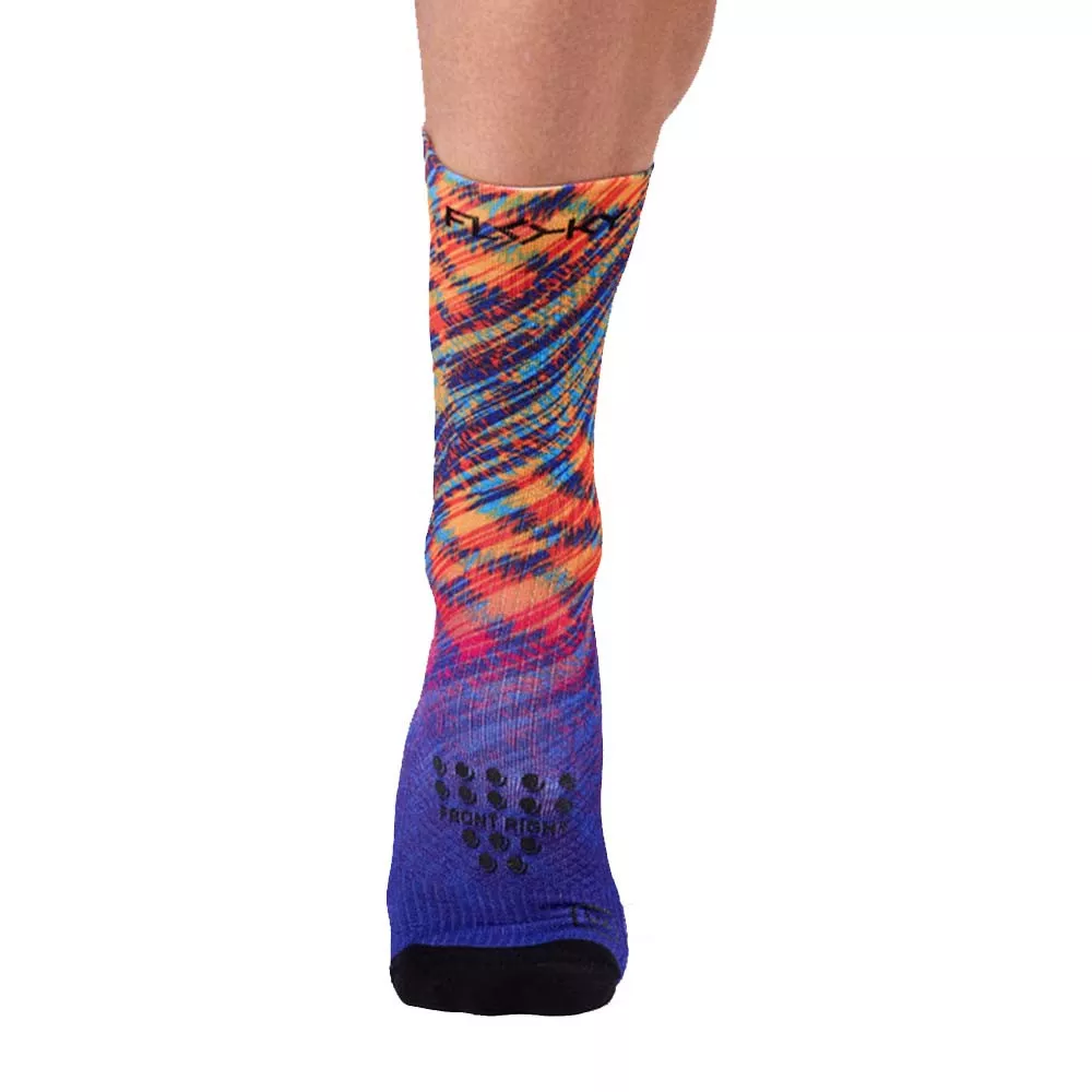 Floky S-MASH 3D FANTASY Rio Blue / Orange Compression Socks