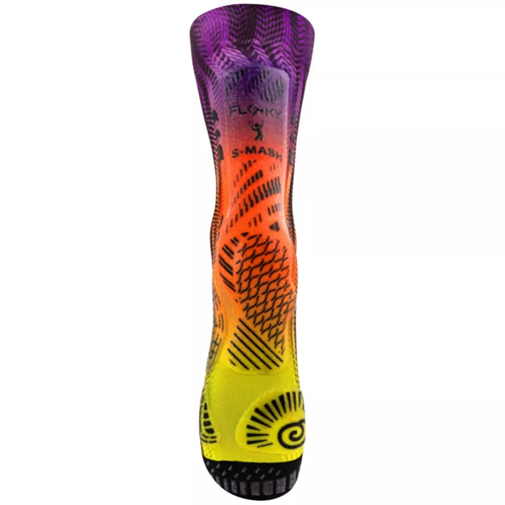 Floky S-MASH 3D FANTASY Rio Blue / Orange Compression Socks