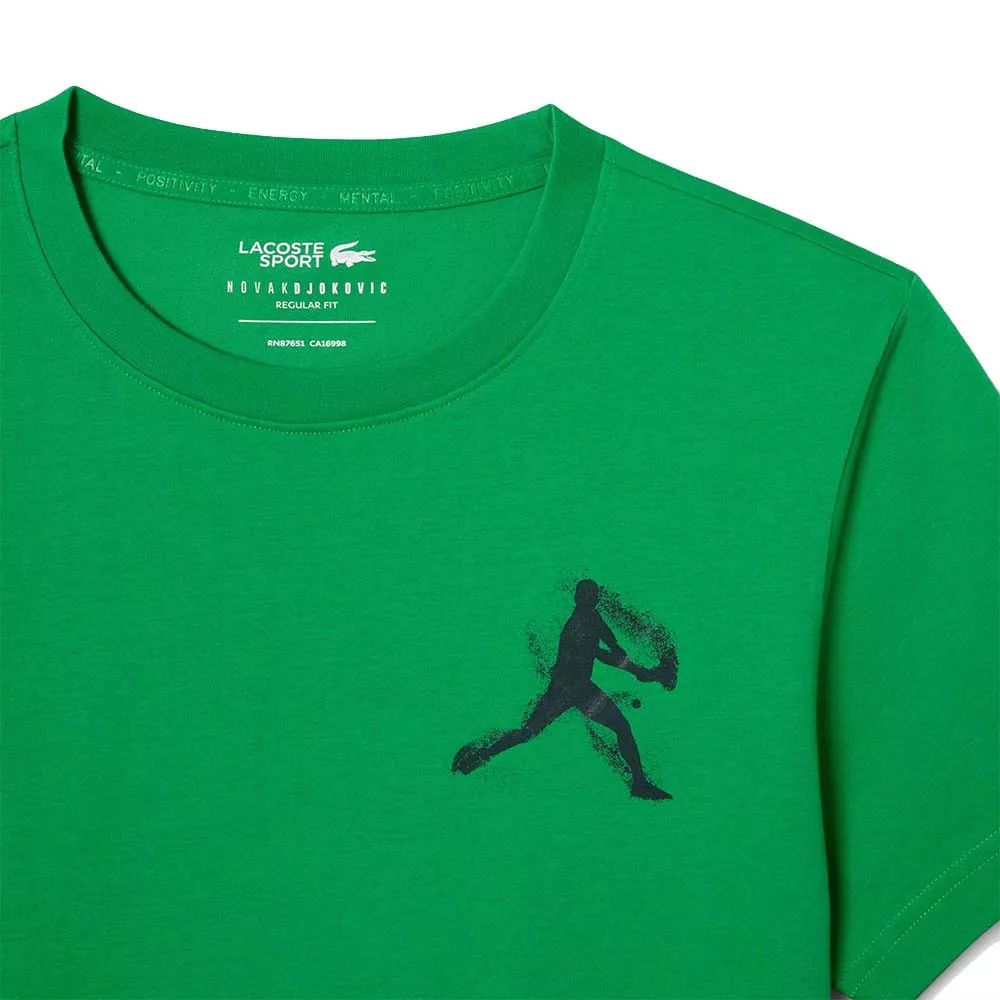 Pack T-Shirt + Lacoste Tennis Cap x Novak Djokovic Green