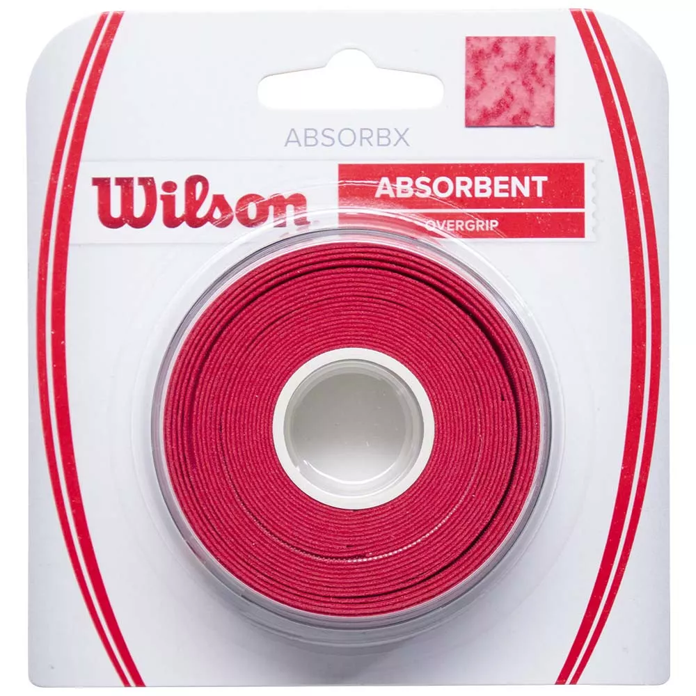 Wilson AbsorbX Overgrip Black x 3 overgrips