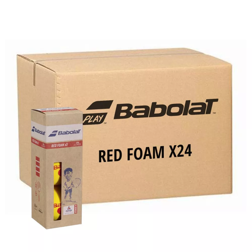 Box of 3 Babolat Red Foam balls