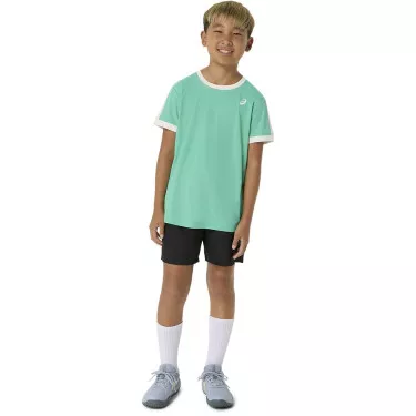 Asics Boy's Cream / Blue T-Shirt