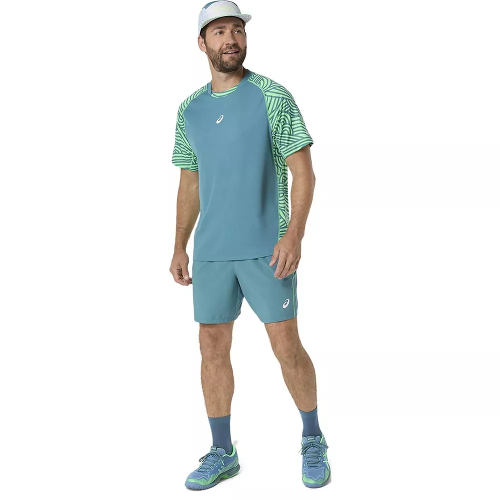 Asics Padel Court Shorts Cream / Green