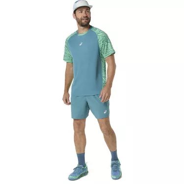 Asics Padel Court Shorts Cream / Green
