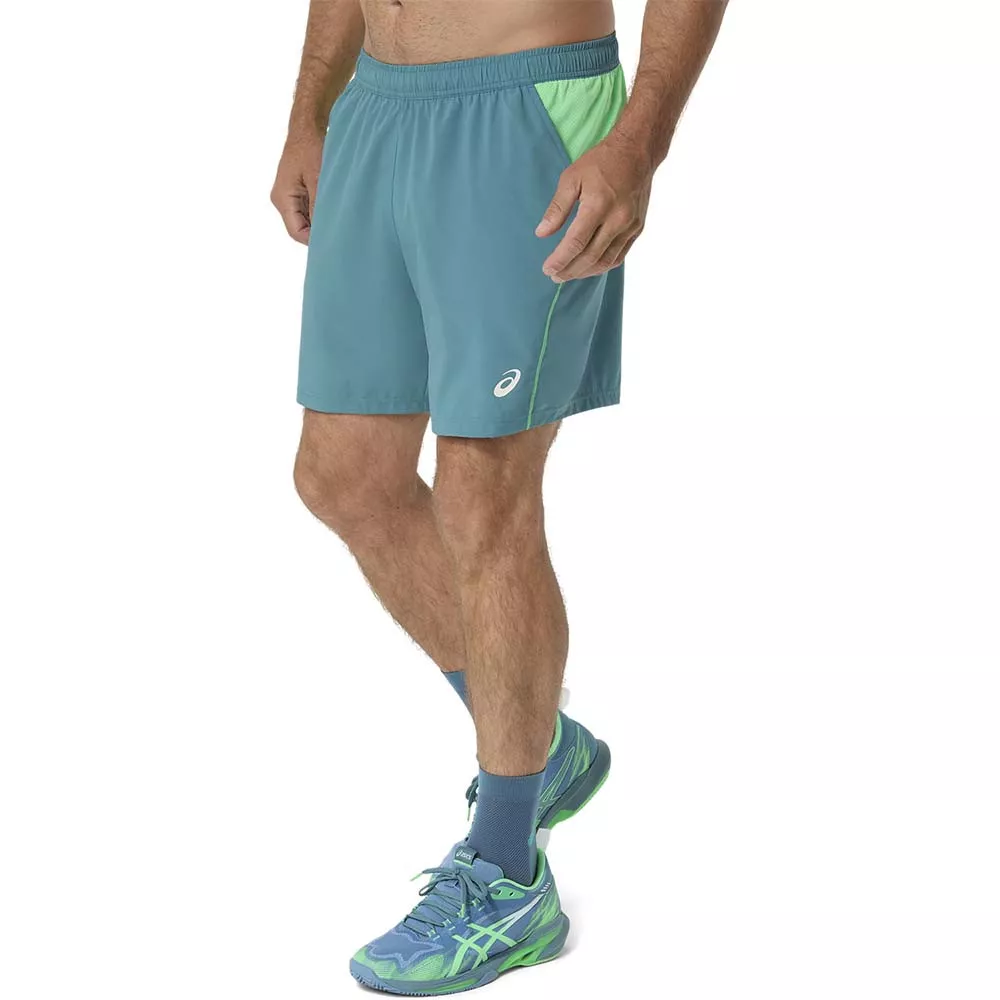 Asics Padel Court Shorts Cream / Green