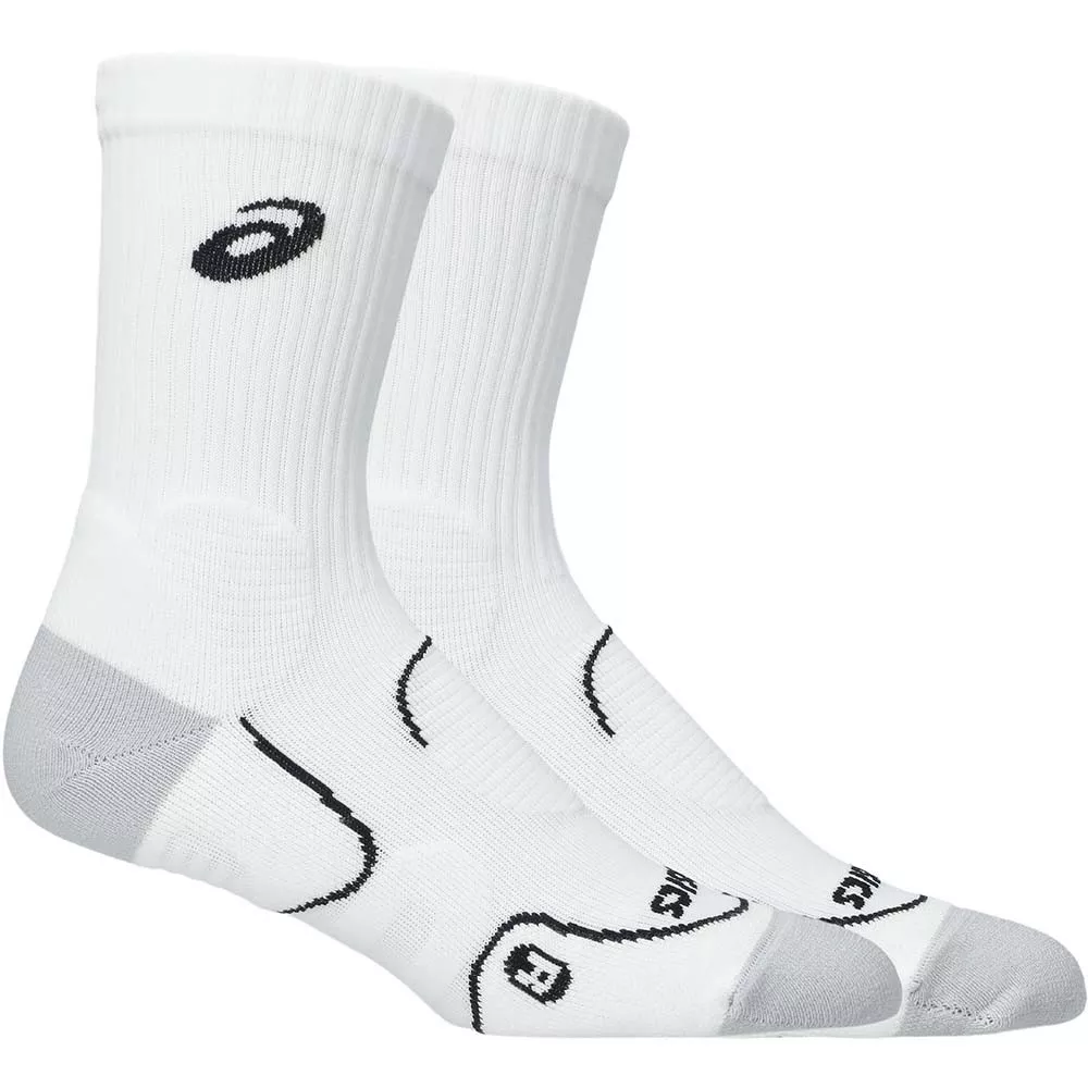 Asics Tennis Court+ Crew White Socks