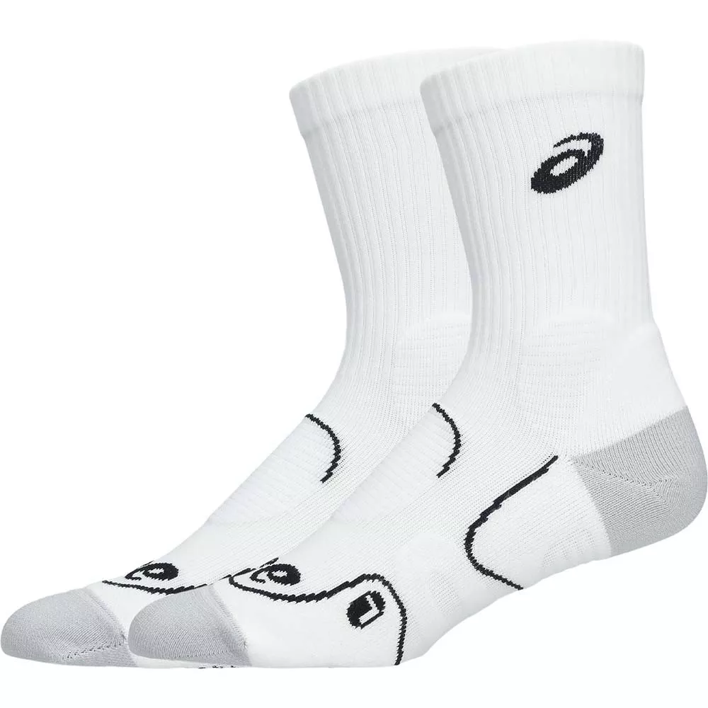 Asics Tennis Court+ Crew White Socks