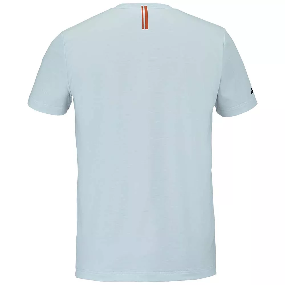 Babolat Play Crew Neck Boy White / Blue T-Shirt