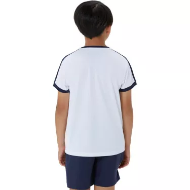 Asics Boy's Cream / Blue T-Shirt