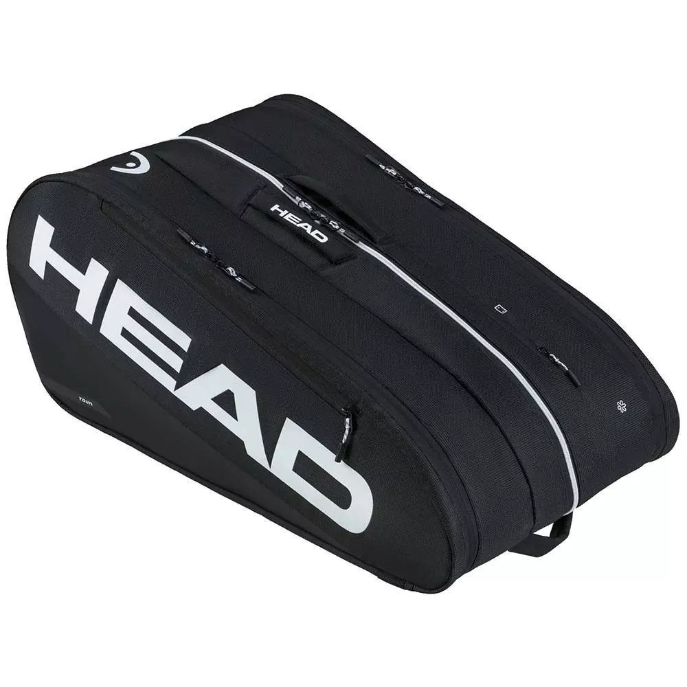 Head Tour XL Black 12R Tennis Bag