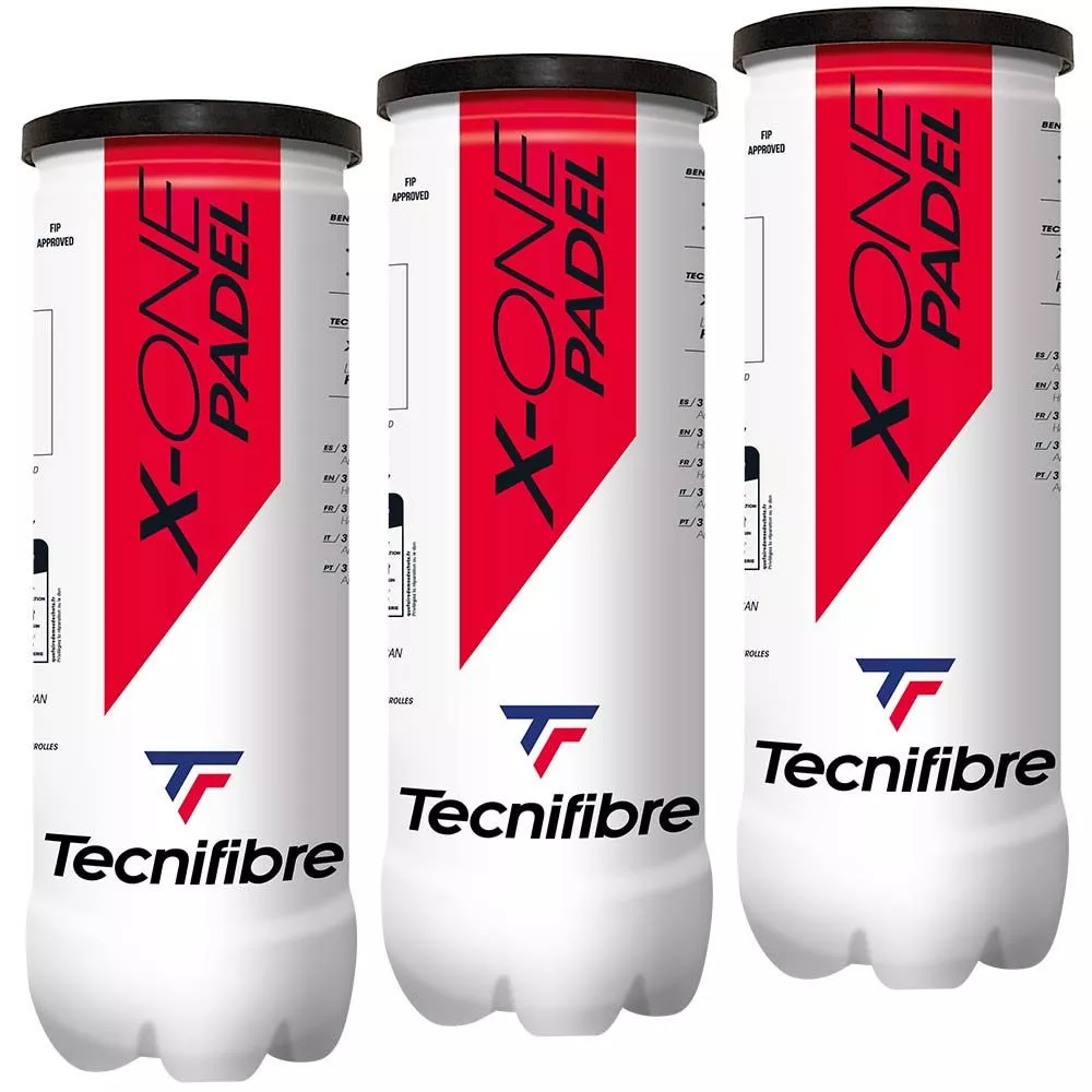 Tecnifibre X-One Padel Tripack (3 tubes of 3 balls)