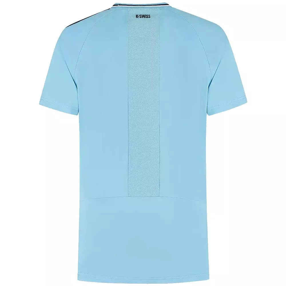 K-Swiss Hypercourt Mesh Crew 5 T-Shirt Blue