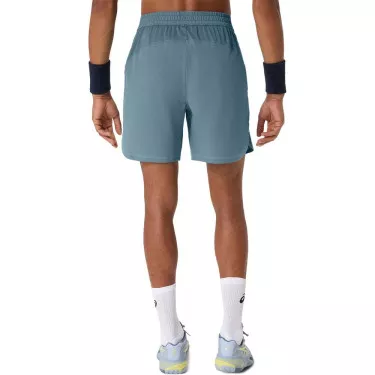 Asics Game 7-Inch Tennis Shorts - Ironclad Blue/Grey