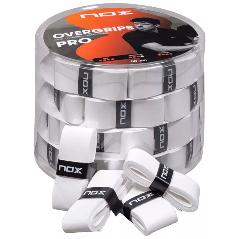 Nox Pro White Overgrips x 60