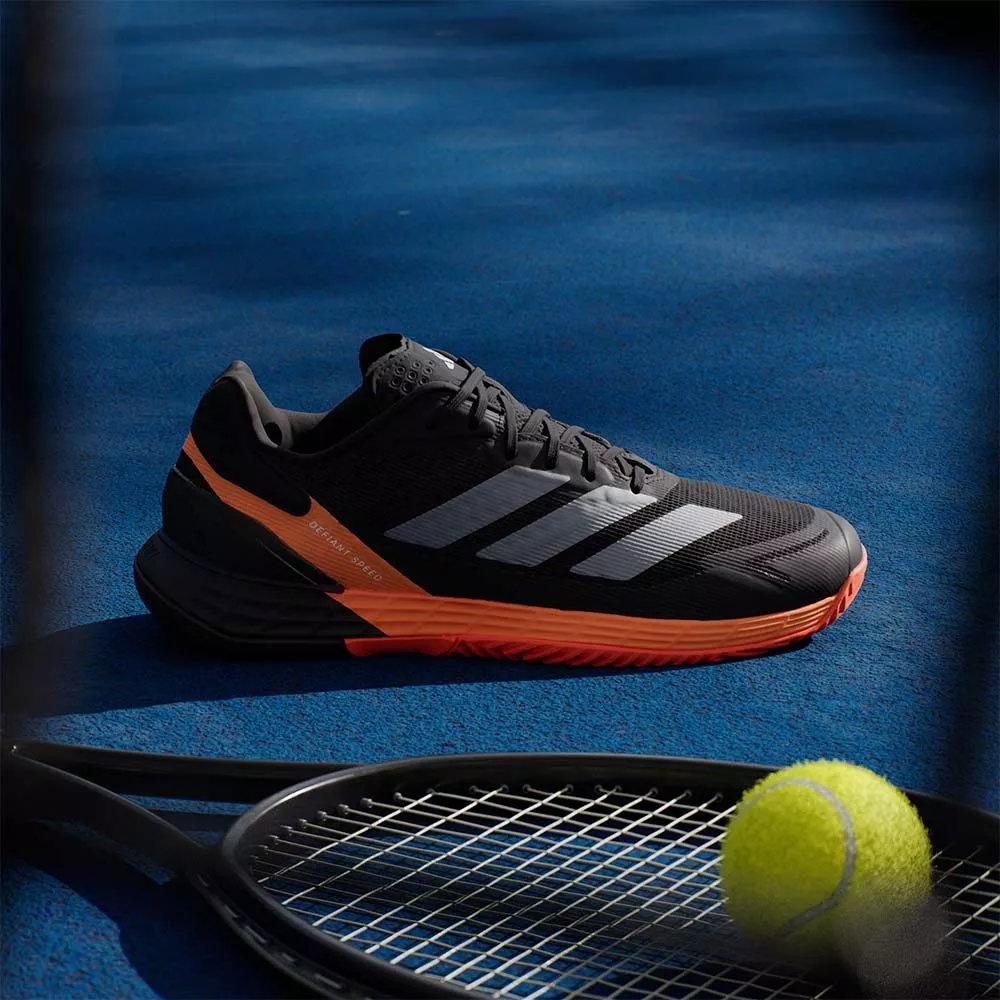 Adidas Defiant Speed 2 Tennis Shoes Black / Orange
