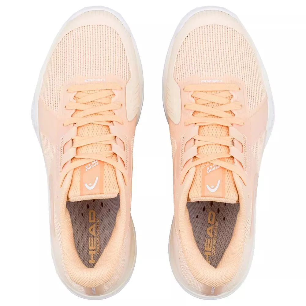 Head Sprint Pro 4.0 Women's Tennis Shoes Peach / White