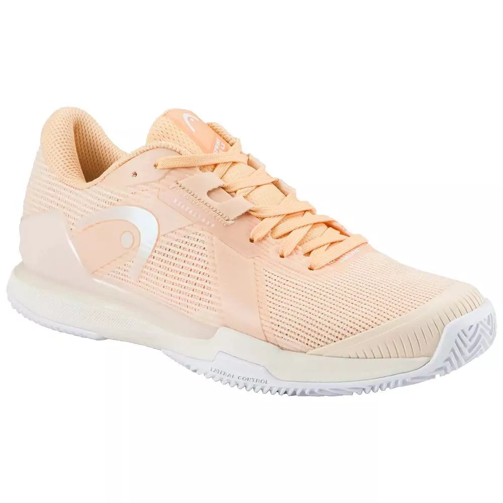 Head Sprint Pro 4.0 Women's Clay Court Tennis Shoes Peach / White
