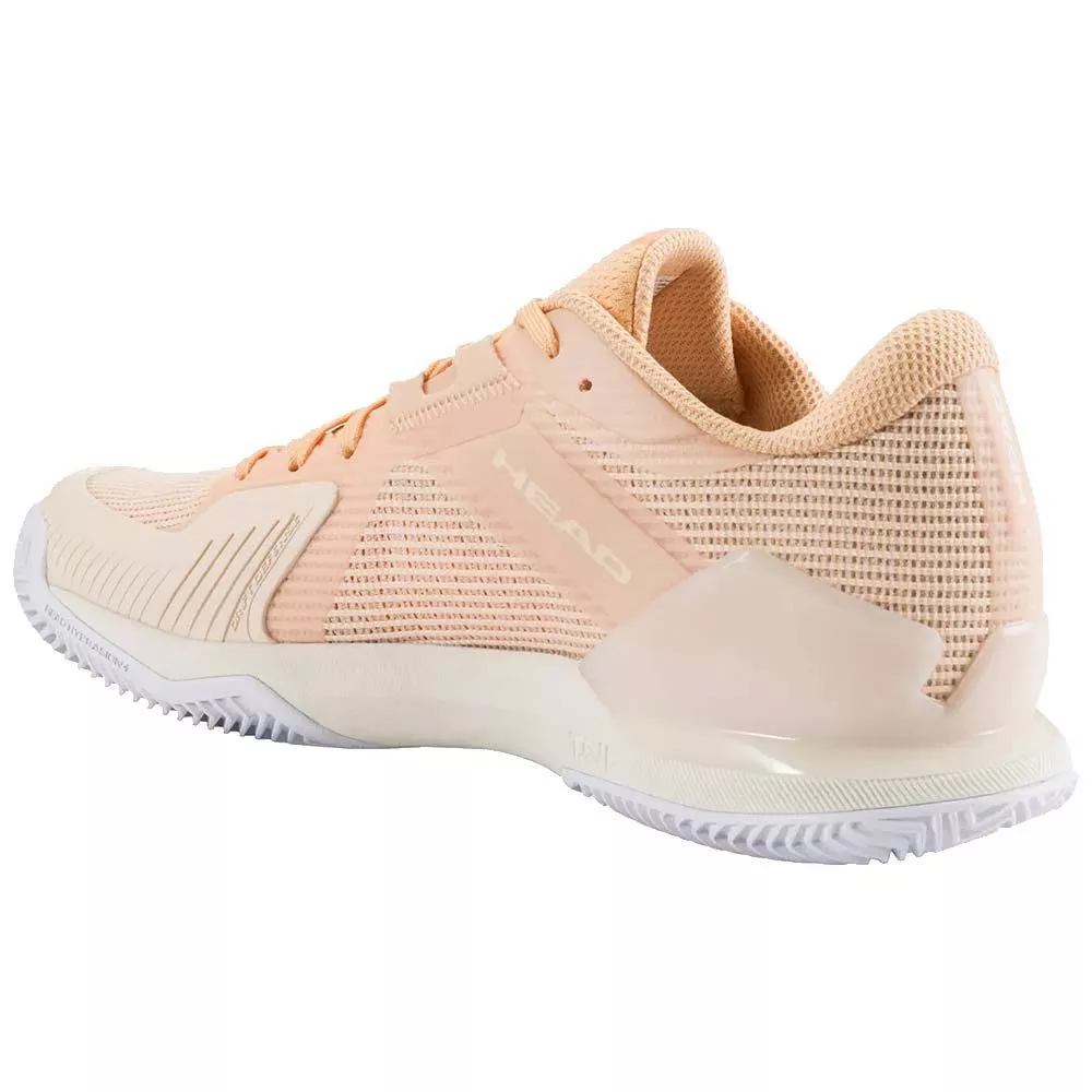 Head Sprint Pro 4.0 Women's Clay Court Tennis Shoes Peach / White