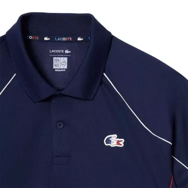 Lacoste French National Tennis Team Polo Navy Blue