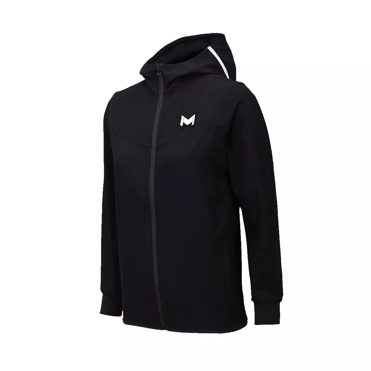 Mouratoglou Junior Hooded Tennis Jacket - Black