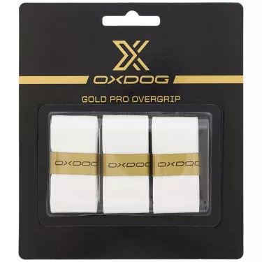 Oxdog Gold Pro Overgrips White x 3