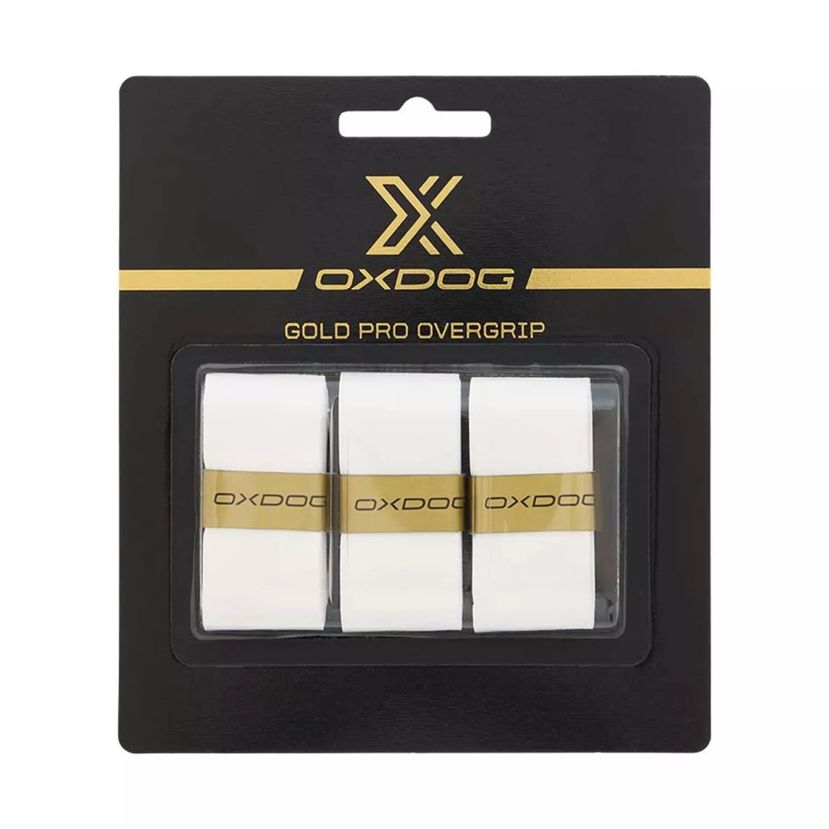 Oxdog Gold Pro Overgrips White x 3