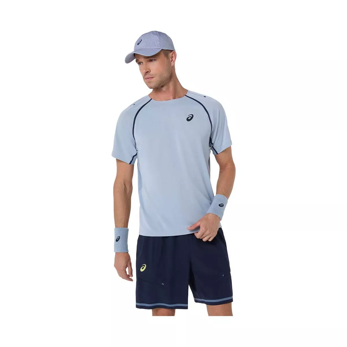 Asics Match SS T-Shirt Grey Blue