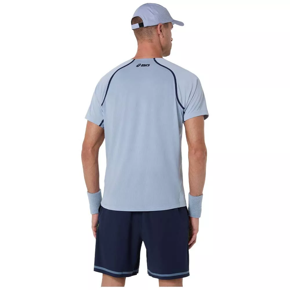 Asics Match SS T-Shirt Grey Blue