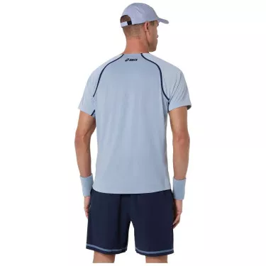 Asics Match SS T-Shirt Grey Blue