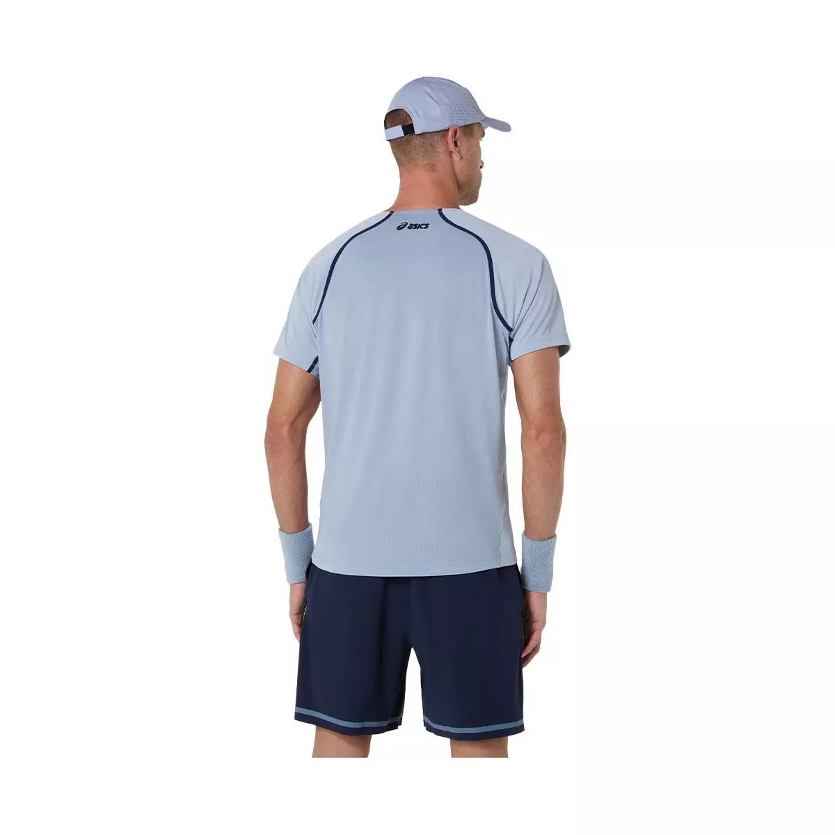 Asics Match SS T-Shirt Grey Blue