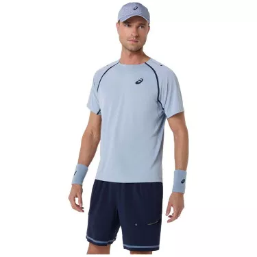 Asics Match SS T-Shirt Grey Blue