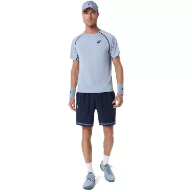 Asics Match SS T-Shirt Grey Blue