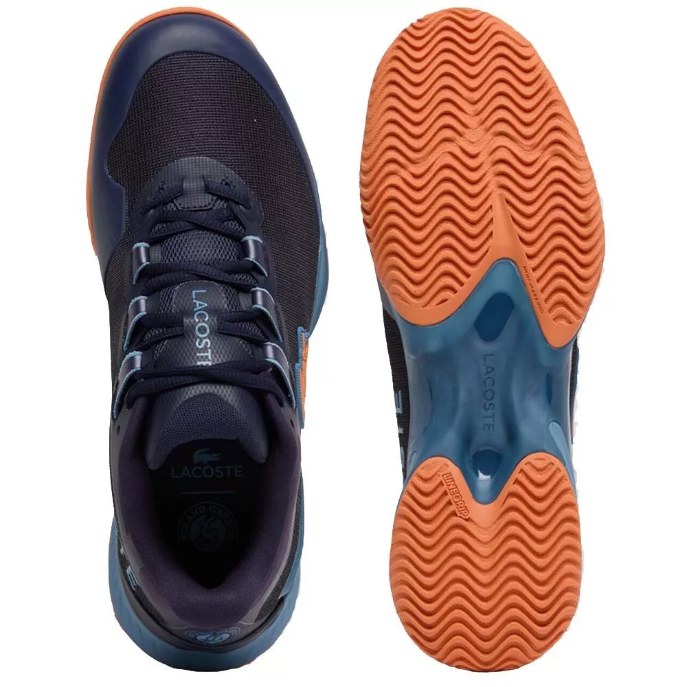 Lacoste AG-LT Ultra Roland Garros Clay Court Tennis Shoes Navy Blue
