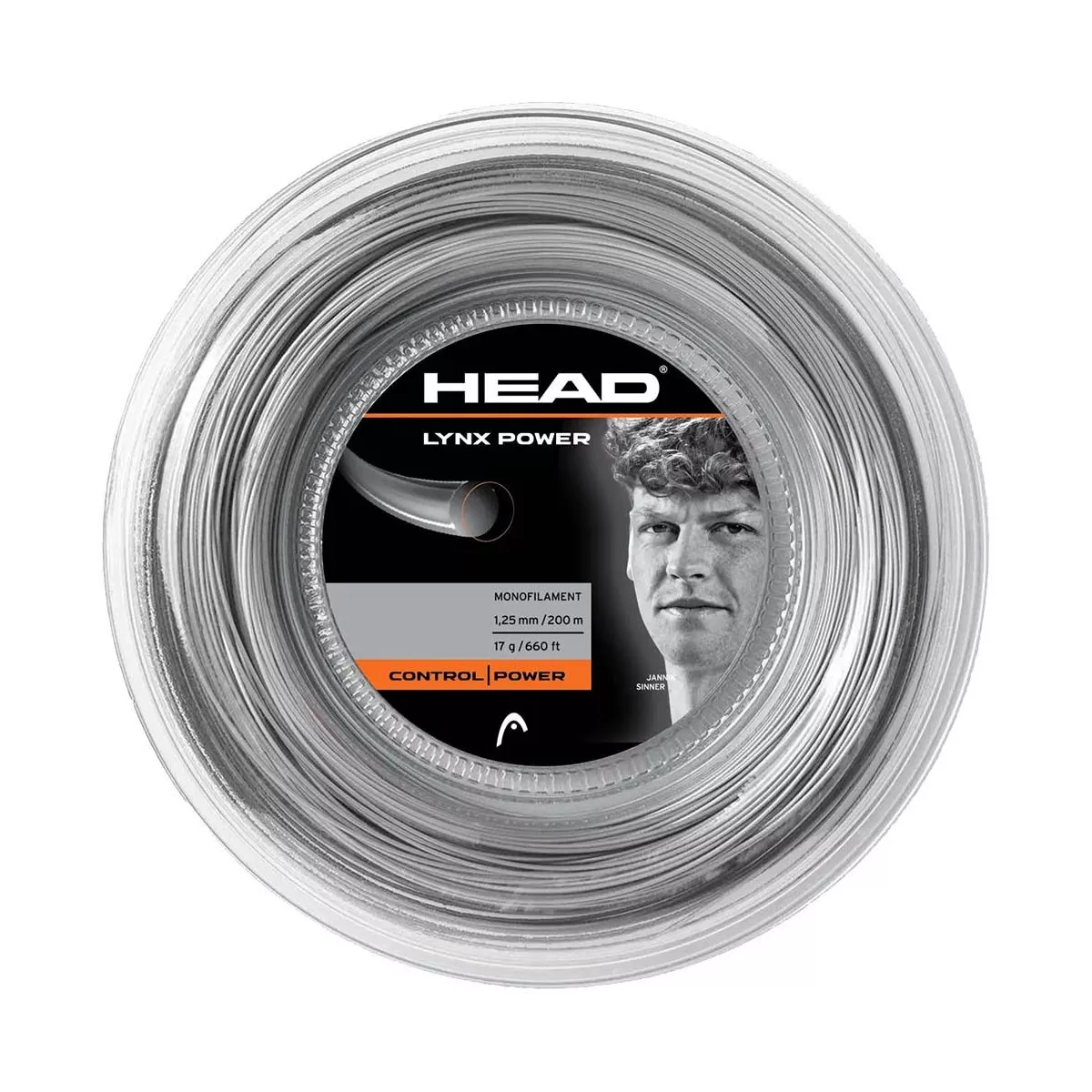 Head Lynx Power Grey 200m Reel