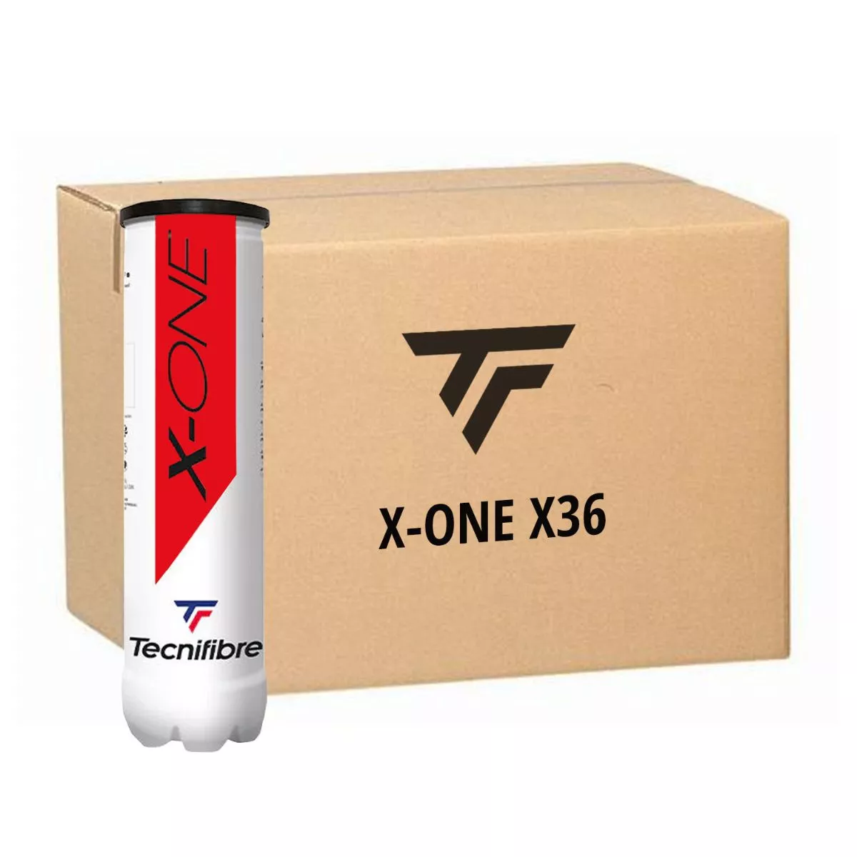 Box 36 cans of 4 balls Tecnifibre X-One