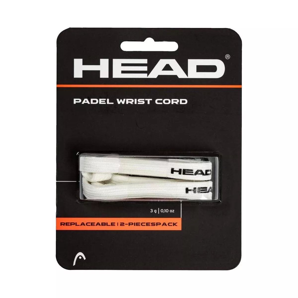 Head Replaceable Padel Cord 2-Pack - White