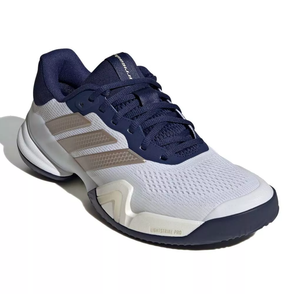 Adidas Barricade 14 Tennis Shoes White / Navy Blue