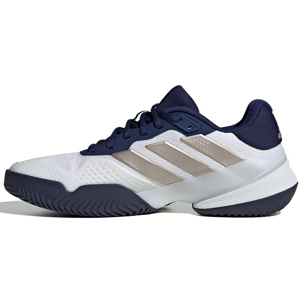 Adidas Barricade 14 Tennis Shoes White / Navy Blue