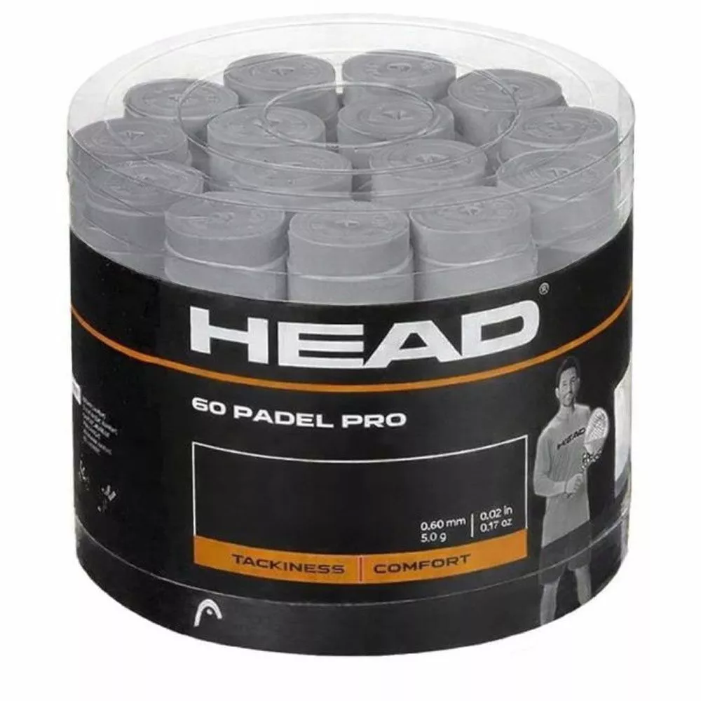 Head Padel Pro Overgrip Box Grey x 60