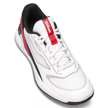 Wilson Rush Pro 5 Junior Tennis Shoes White / Black / Red
