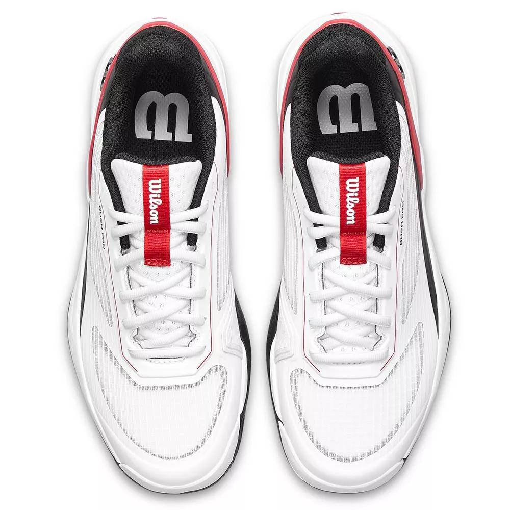 Wilson Rush Pro 5 Junior Tennis Shoes White / Black / Red