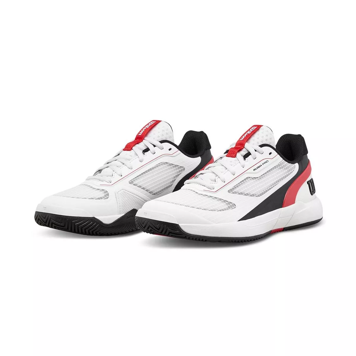 Wilson Rush Pro 5 Junior Tennis Shoes White / Black / Red